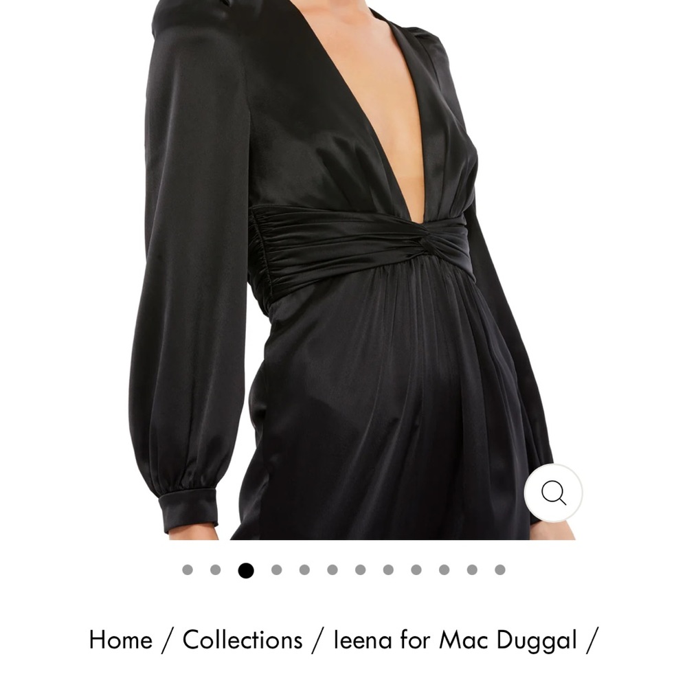 IEENA by MAC DUGGAL black satin romper